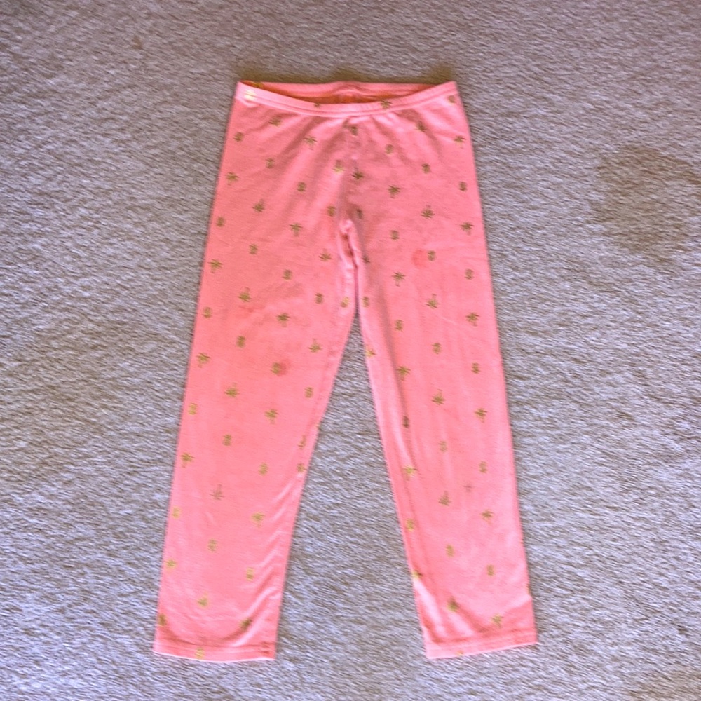 Pink pineapple print leggings